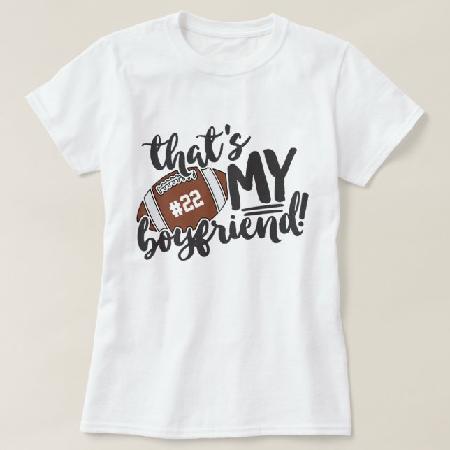 Fußball, das ist mein Freund Nummer Game Day T-Shi T-Shirt (Design vorne)