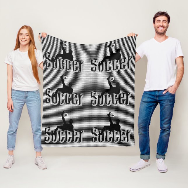 Fußball Das Spiel, Mittelfläschchen Fleecedecke (Beispiel)