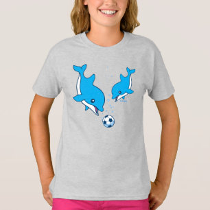 Fußball-Delphine T-Shirt