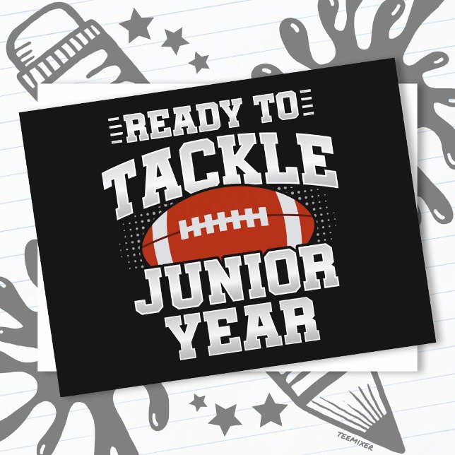 Fußball der 11. Klasse, bereit, wieder zur Schule  Postkarte (Von Creator hochgeladen)