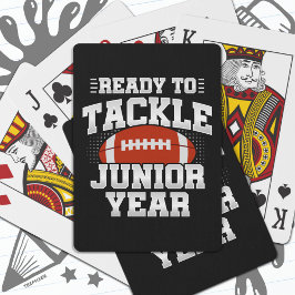 Fußball der 11. Klasse, bereit, wieder zur Schule  Spielkarten