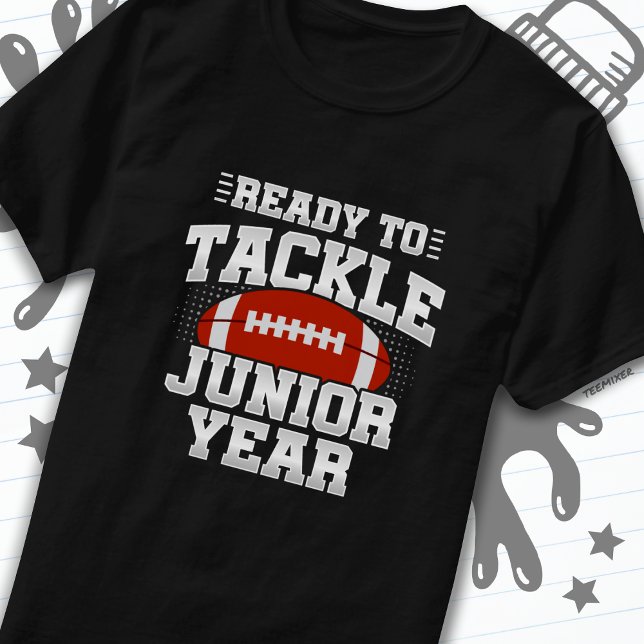 Fußball der 11. Klasse, bereit, wieder zur Schule  T-Shirt (Von Creator hochgeladen)