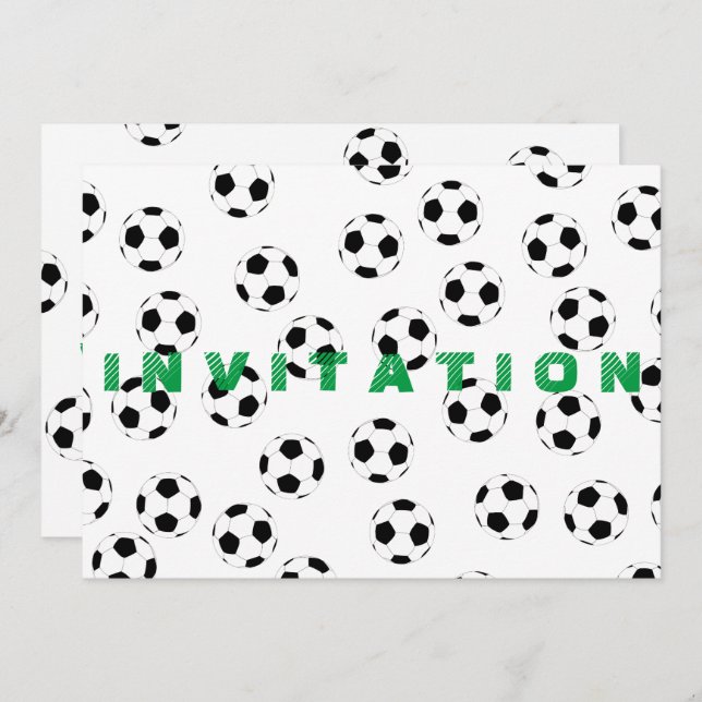 Fußball der Happy Juul Company Einladung (Vorne/Hinten)