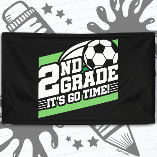 Fußball der zweiten Klasse vom ersten Tag an Banner