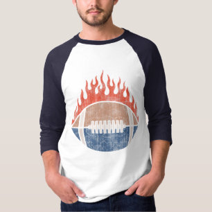 Fußball des Feuers T-Shirt