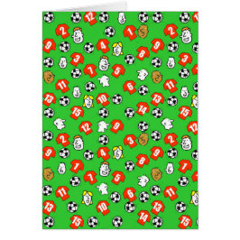 Fußball-Design mit roten Shirts