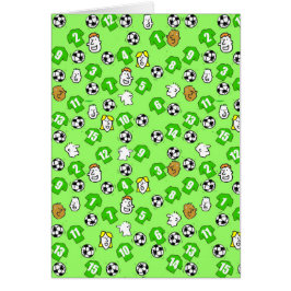 Fußball-Design mit Shirts in Grün