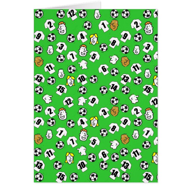 Fußball-Design mit weißen Shirts (Vorne)