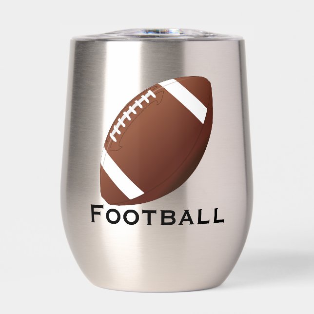 Fußball Design Thermal Wine Tumbler (Vorderseite)