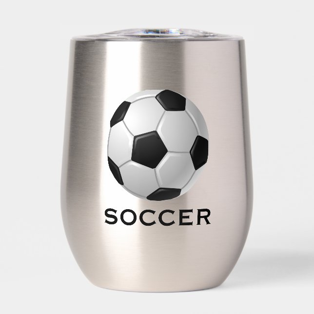 Fußball Design Thermal Wine Tumbler (Vorderseite)