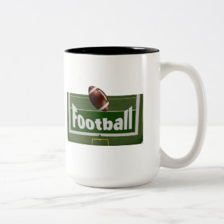 Fußball-Design Zweifarbige Tasse