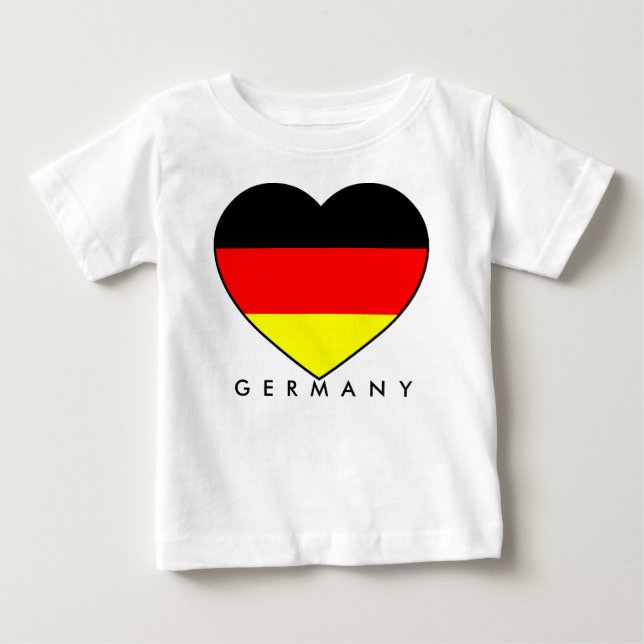 Fussball Deutschland "Germany" Herz WM 2010 Baby T-shirt (Vorderseite)