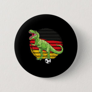Fußball Dino Trex Deutsche Trikot Deutschland Flag Button