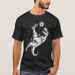 Fußball Dinosaurier Kinder Jungen Männer Fußball T-Shirt