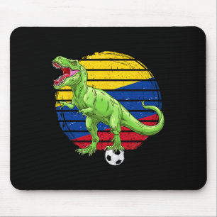 Fußball Dinosaurier Trex Kolumbien Flagge Jungen M Mousepad