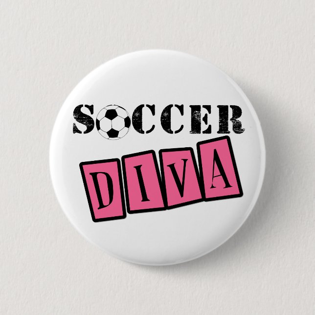 Fußball-Diva Button (Vorderseite)