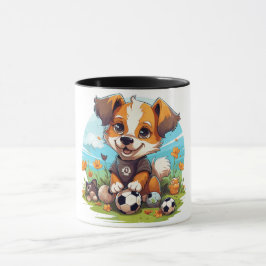 Fußball-Dog Too Tasse