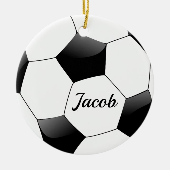 Fußball-Doppelseitiges Ornament Runde (Vorne)