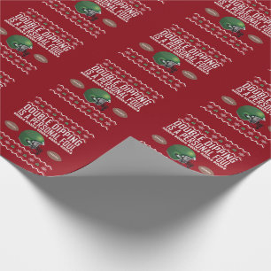 Fußball Double Dipping Uggi Weihnachtssüßer Geschenkpapier