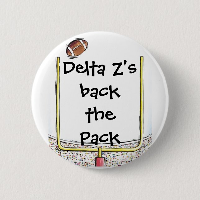 Fußball, Dreieck Z'sbackthePack Button (Vorderseite)