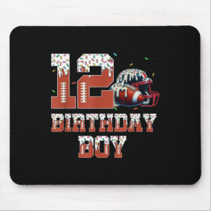Fußball Drip 12. Geburtstagsfeier Junge Sport Fan Mousepad