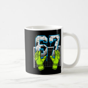 Fußball Drip 67 Six Seven Lustiges Gen Alpha Meme  Kaffeetasse
