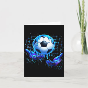 Fußball-Drip-Eiscreme-Drip-Lustig Für Sportjungen  Karte