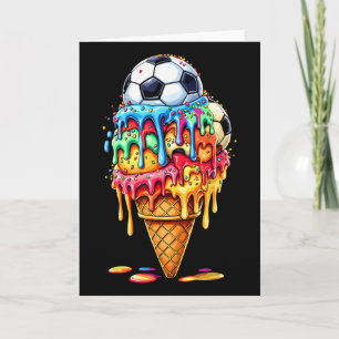 Fußball Drip Jungen Mädchen Eis Drip Mit Streuseln Karte