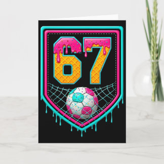 Fußball-Drip Nummer 67 Fußballspieler  Karte