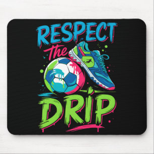 Fußball-Drip-Schmelzendes-Eiscreme-Respektiere-den Mousepad