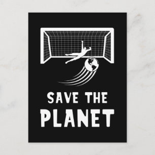Fußball-Earth-Day rettet den Planeten Postkarte