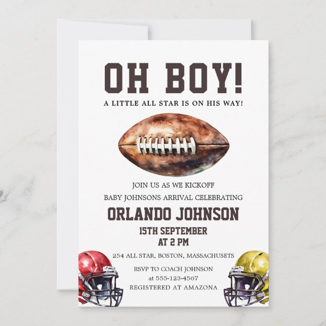 Fußball Ein bisschen der ganze Star ist auf dem We Einladung (Vorderseite)