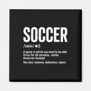 Fußball Ein Spiel, bei dem man laufen können muss  Magnet