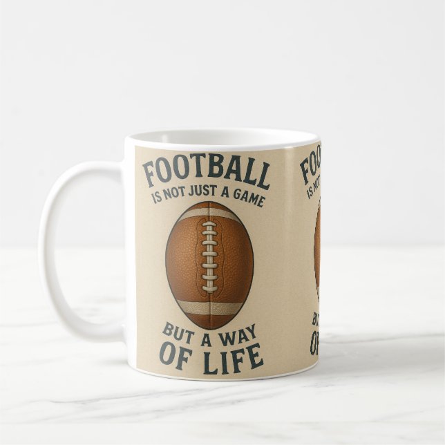 Fußball, eine Lebensart Kaffeetasse (Links)