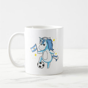 Fußball Einhorn Argentinien Trikot Design Argentin Kaffeetasse