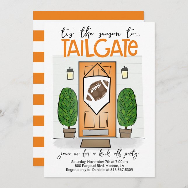 Fußball Einladen FARBEN FARBEN FARBEN IHR Logo hin Einladung (Vorne/Hinten)