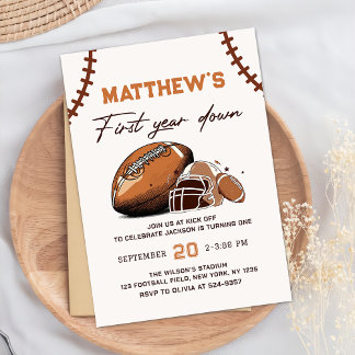 Fußball Einladung 1. Geburtstag im ersten Jahr