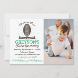 Fußball Einladung zum ersten Geburtstag Foto