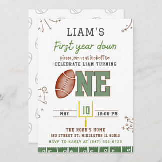 Fußball Einladung zum ersten Geburtstag, redaktion