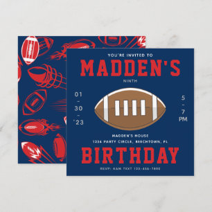 Fußball Einladung zum Geburtstag   Football-Party