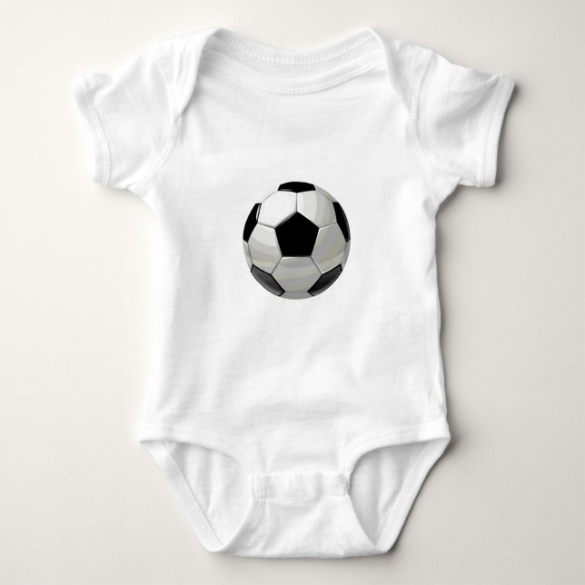 Fußball-Einzigartigkeit Baby Strampler (Vorderseite)