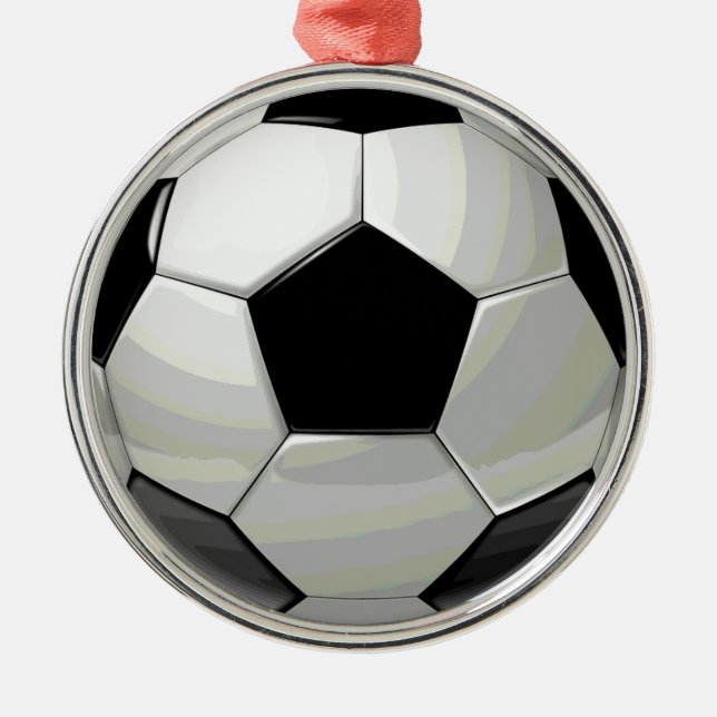 Fußball-Einzigartigkeit Ornament Aus Metall (Vorne)