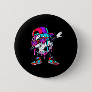 Fußball Eis Drip Dabbing Streusel Srts Jungen Button
