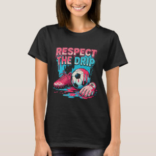 Fußball Eiscreme Streusel Thema Jugend Respektiert T-Shirt