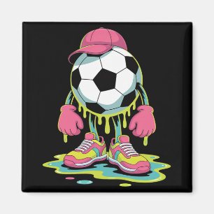 Fußball Eiscreme-Tropfen Männer Frauen Spiel Fußba Magnet