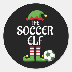 Fußball Elf Familie Matching Group Weihnachten Spo Runder Aufkleber