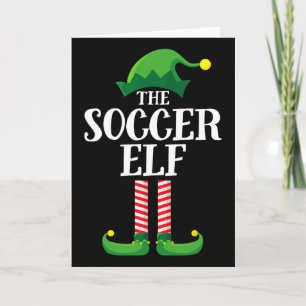 Fußball-Elf passendes Familien-Gruppen-Weihnachtsf Karte