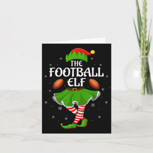 Fußball Elf Weihnachtsfamilie Mädchen Elf Squa Karte