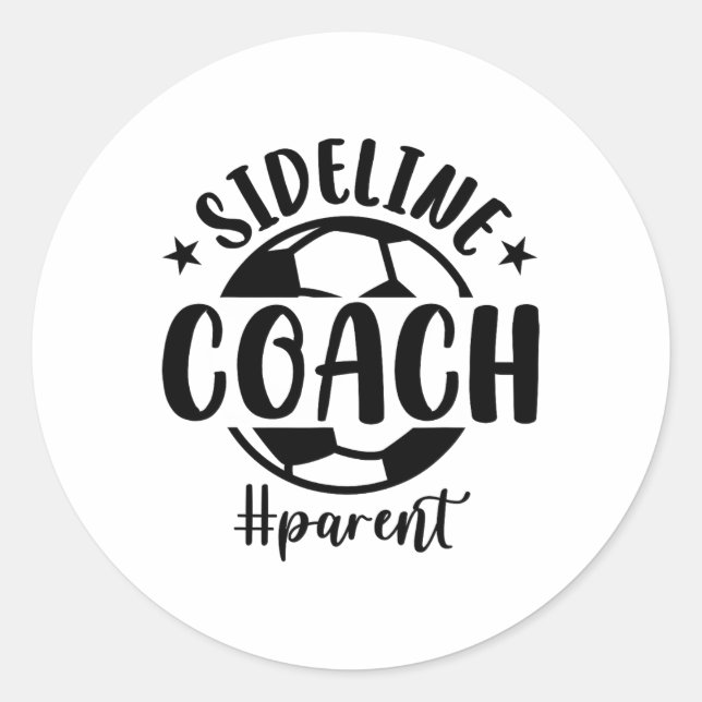 Fußball-Elternteil _1  Runder Aufkleber (Vorderseite)