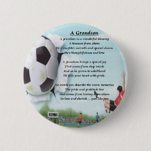 Fußball-   Enkel-Gedicht Button